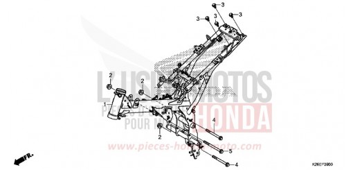 RAHMENKOERPER MSX125AH de 2017