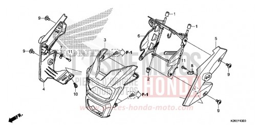 SCHEINWERFERABDECKUNG MSX125G de 2016