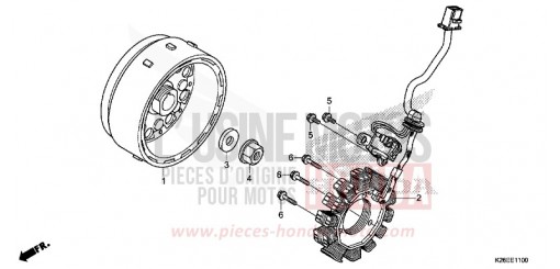 GENERATOR/SCHWUNGRAD MSX125G de 2016