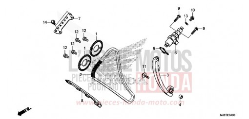 NOCKENWELLENKETTE/SPANNVORRICHTUNG CBR650FAE de 2014