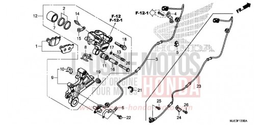 HINTERRAD-BREMSSATTEL CBR650FAE de 2014