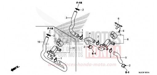 LUFTEINSPRITZ-STEUERVENTIL CBR650FAE de 2014
