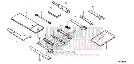 WERKZEUG CBR650FAE de 2014