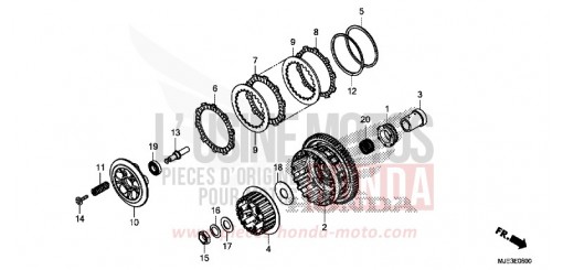 KUPPLUNG CBR650FAE de 2014