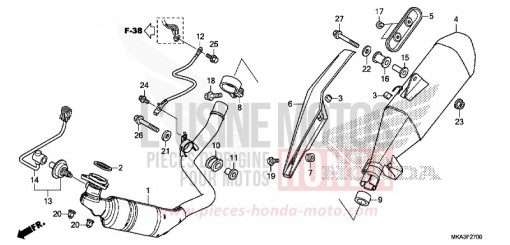 ABGAS-SCHALLDAEMPFER NC750XAG de 2016