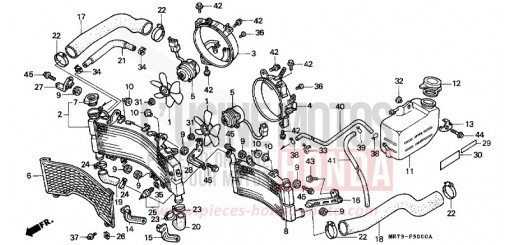 RADIATEUR VFR750RJ de 1988
