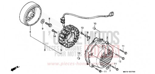 GENERATRICE VFR750RK de 1989