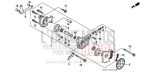 OELPUMPE XR250R2 de 2002
