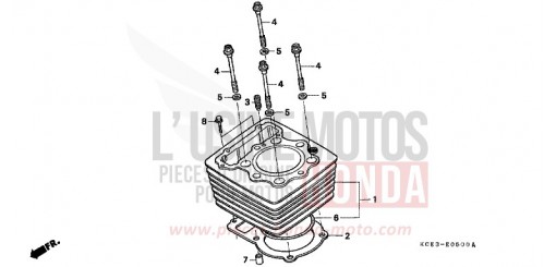 ZYLINDER XR250R3 de 2003