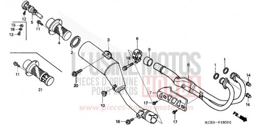 ABGAS-SCHALLDAEMPFER XR250R3 de 2003