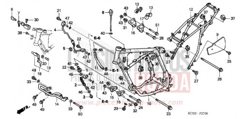RAHMENKOERPER XR250R4 de 2004