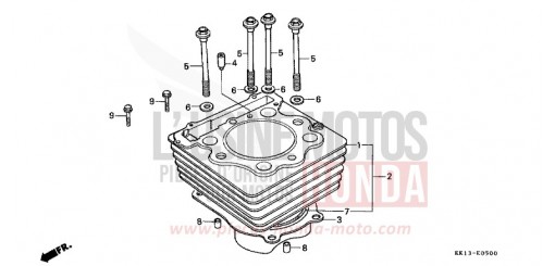 ZYLINDER XR250RE de 1984