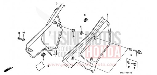 SEITENABDECKUNG XR250RE de 1984