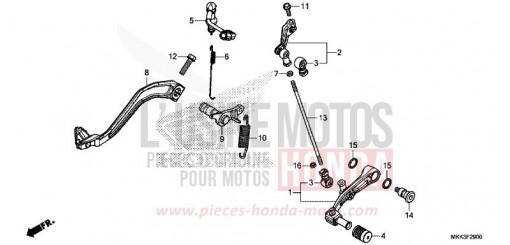 PEDAL CRF1000D2J de 2018