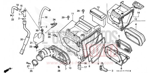 LUFTFILTER XR250RN de 1992