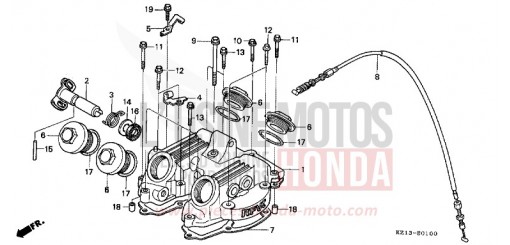 ZYLINDERKOPFDECKEL XR250RS de 1995