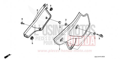 SEITENABDECKUNG XR250RS de 1995