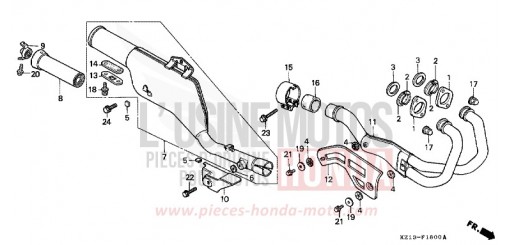 ABGAS-SCHALLDAEMPFER XR250RS de 1995
