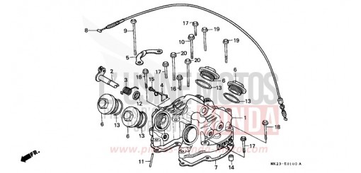 ZYLINDERKOPFDECKEL XR600RM de 1991