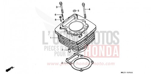 ZYLINDER XR600RM de 1991