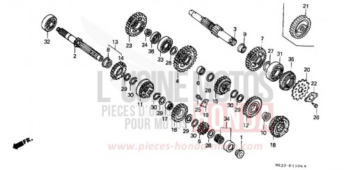 GETRIEBE XR600RM de 1991