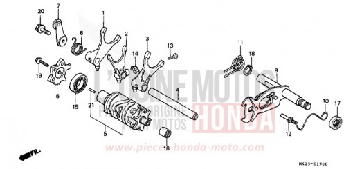 SCHALTTROMMEL XR600RM de 1991
