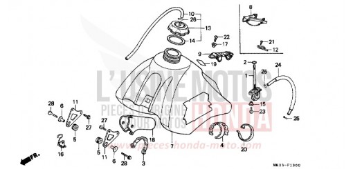 KRAFTSTOFFTANK XR600RM de 1991