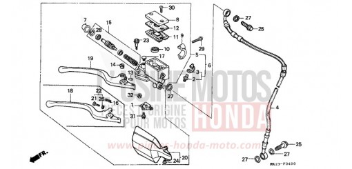 VORDERRADBREMSE XR600RN de 1992