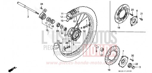 VORDERRAD XR600RN de 1992