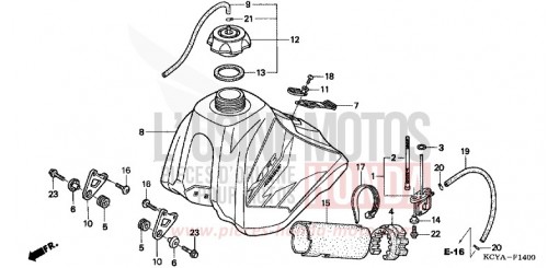 KRAFTSTOFFTANK XR400R4 de 2004
