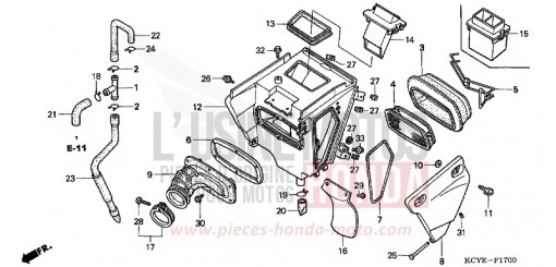 LUFTFILTER XR400R4 de 2004