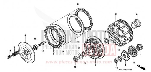 KUPPLUNG XR400RX de 1999
