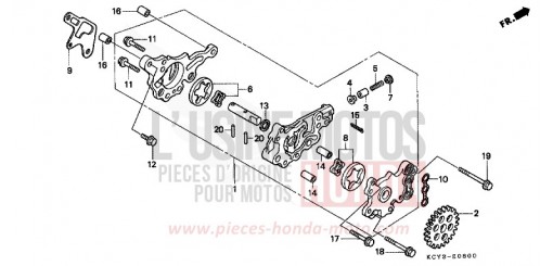 OELPUMPE XR400RX de 1999
