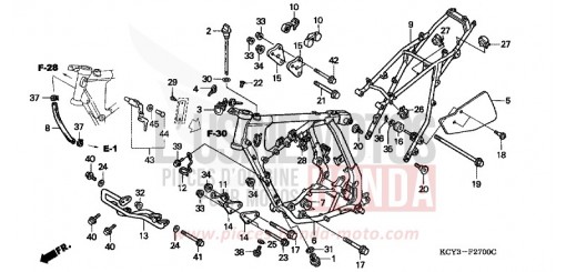 RAHMENKOERPER XR400RX de 1999