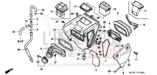 LUFTFILTER XR400RY de 2000