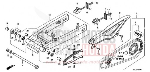 SCHWINGENARM NC750SAE de 2014