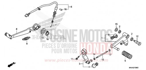 PEDAL NC750SAJ de 2018