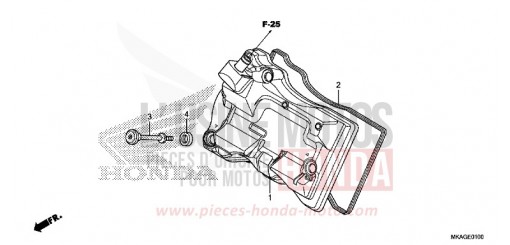 ZYLINDERKOPFDECKEL NC750SDG de 2016