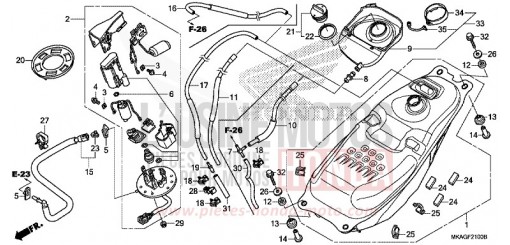 KRAFTSTOFFTANK/KRAFTSTOFFPUMPE NC750SDG de 2016