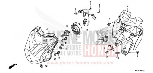 SCHEINWERFER NC750SDG de 2016