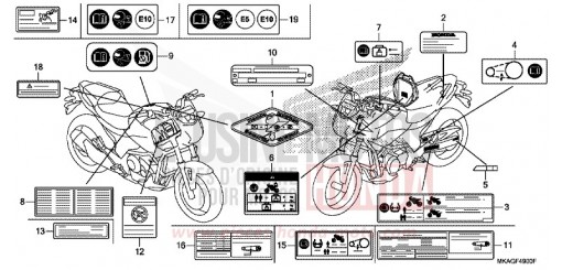 WARNETIKETT NC750SDH de 2017