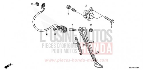 BEQUILLE CBR1000RRD de 2013