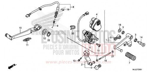 PEDAL NC750SDE de 2014