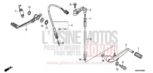 PEDALE CBR1000RRE de 2014