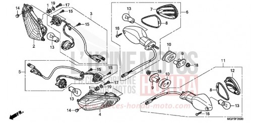 CLIGNOTANT CBR1000RRE de 2014