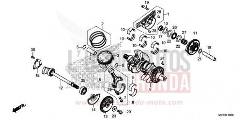 KURBELWELLE/KOLBEN CRF1000DJ de 2018