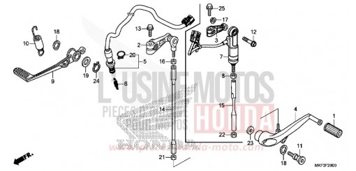 PEDALE CBR1000RAJ de 2018