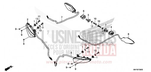 CLIGNOTANT CBR1000RAK de 2019