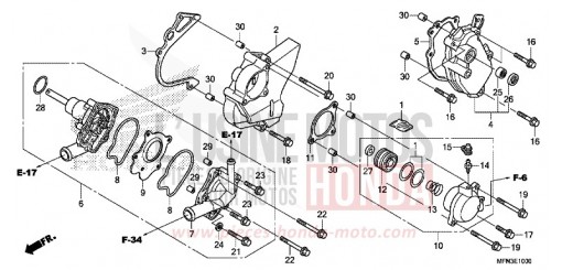 WASSERPUMPE CB1000RAF de 2015