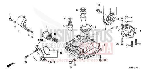 OELWANNE/OELPUMPE CB1000RF de 2015